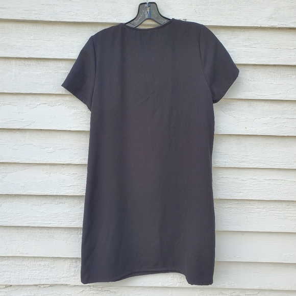 Black Lace Up Dress - Picture 3 of 4